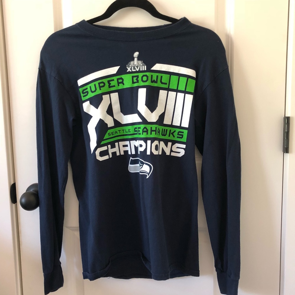 Seahawks Super Bowl XLVIII Long Sleeve (Gildan)